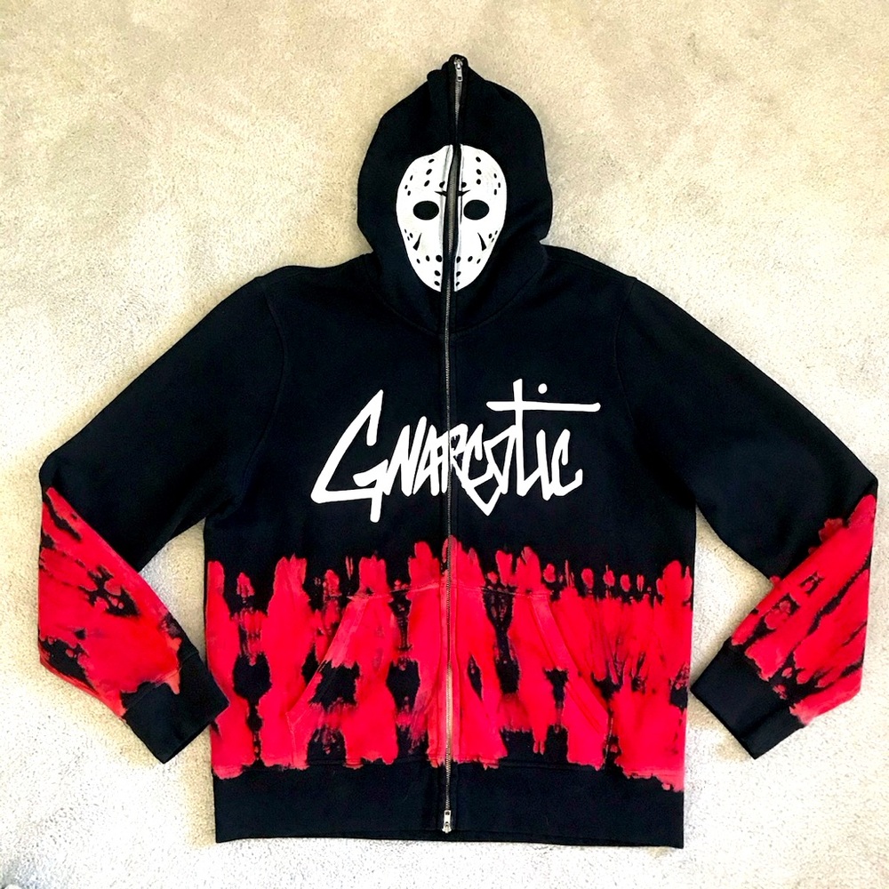 Gnarcotic limited edition 
Gnarcotic Jason full zip hoodie-Red/Black